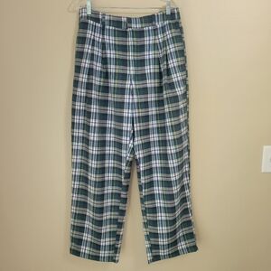 Urban Outfitters High Rise Cropped Plaid Pants Size Large